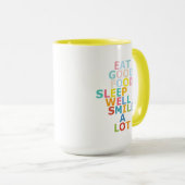 Glückliches Leben Tasse (VorderseiteRechts)