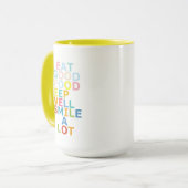 Glückliches Leben Tasse (Vorderseite Links)