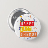 Glückliches letztes Chemo! Button (Vorne & Hinten)