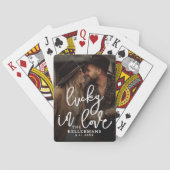 Glückliches Liebesfoto Spielkarten (Rückseite)