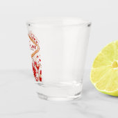 Glückliches Liebesglück Junggesellinnenabschied Ca Schnapsglas (Rechts)