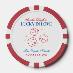 Glückliches Liebeskasino-Junggesellinnen-Wochenend Pokerchips