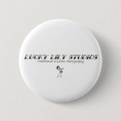 Glückliches Lilien-Studio-Button Button (Vorderseite)