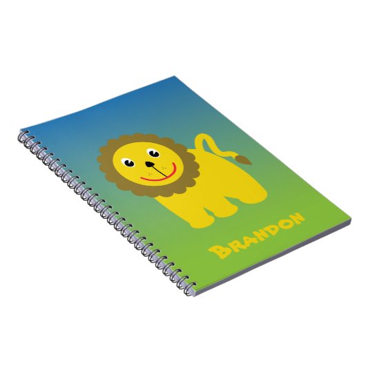 Glückliches Löwenheft Notizblock (Rechte Seite)