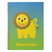 Glückliches Löwenheft Notizblock (Vorderseite)