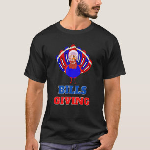 Glückliches lustiges Billsgivings Huhn Fußball Tha T-Shirt