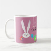 Glückliches lustiges Häschen Ostern Kaffeetasse (Links)