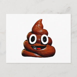 glückliches lustiges Koto-Emoji Postkarte