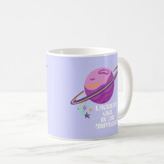 Glückliches Mädchen, glücklichstes Mädchen, Glück, Kaffeetasse (VorderseiteRechts)