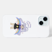 Glückliches Mädchen Handgezeichnete Illustration – Case-Mate iPhone Hülle (Rückseite (Horizontal))