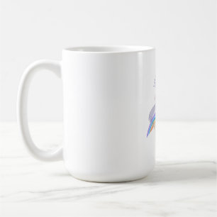 Glückliches Mädchen Handgezeichnete Illustration – Kaffeetasse