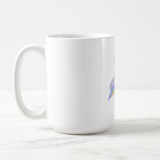 Glückliches Mädchen Handgezeichnete Illustration – Kaffeetasse