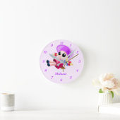 Glückliches Mädchen Schwingende Uhr Personalisiert (Zuhause)