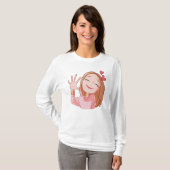 Glückliches Mädchen verliebt  T-Shirt (Vorne ganz)
