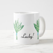 Glückliches Maiglöckchen  Jumbo-Tasse (Vorderseite Rechts)