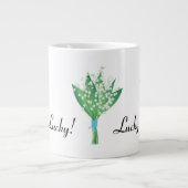 Glückliches Maiglöckchen  Jumbo-Tasse (Vorderseite)