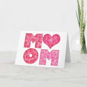 Glückliches Mama-Alphabet der Mutter Tages Karte