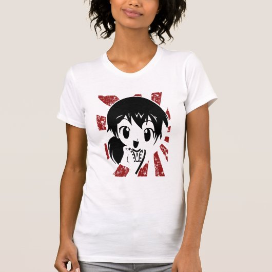 Glückliches Manga T-Shirt (Vorderseite)