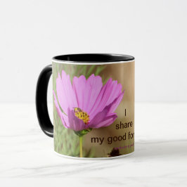 Glückliches Mantra Kosmos Blume Tasse