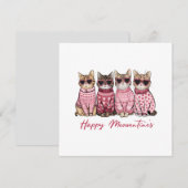 Glückliches Meowentines Valentinstag Karte (Vorne/Hinten)