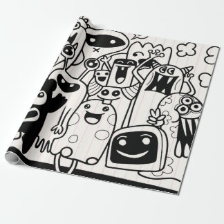 GLÜCKLICHES MONSTER Geschenkpapier