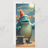 Glückliches Monster-Halloween-Party für Kinder (Vorderseite)