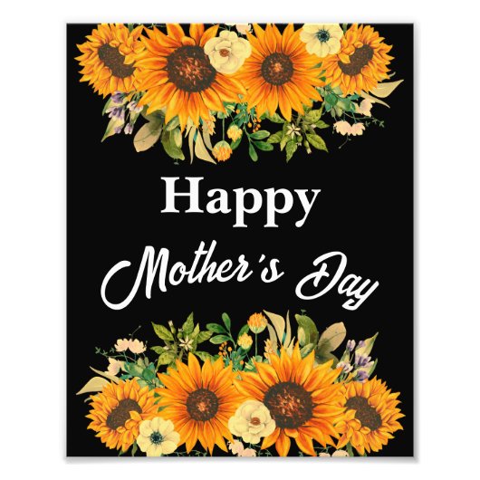 GLÜCKLICHES MUTTER-TAGSGESCHENK FÜR DIE MAMA FOTODRUCK (Vorne)