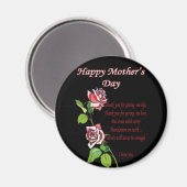 Glückliches Muttertaggedicht Magnet (Vorderseite/Rückseite)