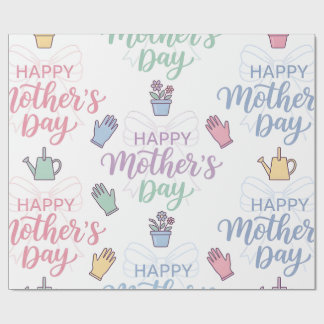 Glückliches Muttertags-Geschenkpapier Geschenkpapier