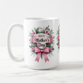 Glückliches Muttertagsgeschenk Kaffeetasse (Links)
