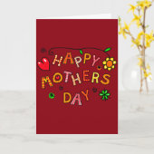 Glückliches Muttertagsgeschenk Karte (Gelbe Blume)