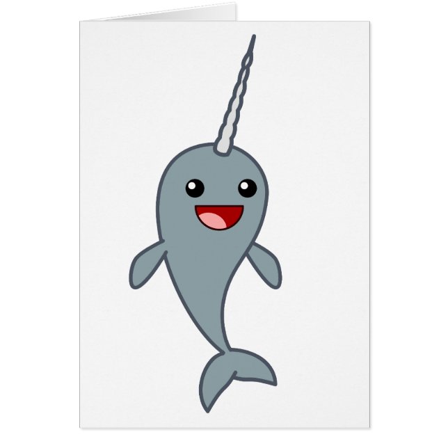 Glückliches Narwhal (Vorne)