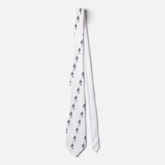 Glückliches Narwhal Krawatte (Vorderseite)