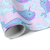 Glückliches Narwhal Muster-Packpapier Geschenkpapier (Rolleneckpunkt)