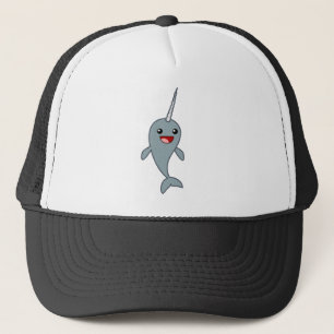 Glückliches Narwhal Truckerkappe