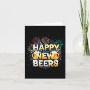 Glückliches Neues Bier – Nye Lustige Neujahrsparty Dankeskarte