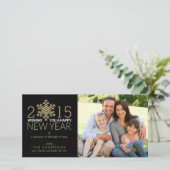 Glückliches neues feiertagskarte (Stehend Vorderseite)