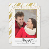 Glückliches neues feiertagskarte (Vorne/Hinten)