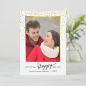 Glückliches neues feiertagskarte (Stehend Vorderseite)