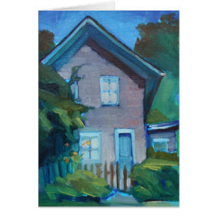 Glückliches neues Haus - Karte für Nachbar oder