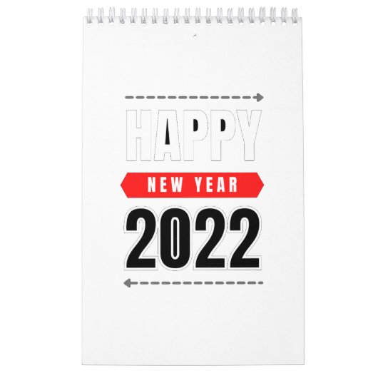 glückliches neues Jahr 2022 Kalender & Planer (Titelbild)
