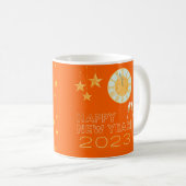 glückliches neues Jahr 2023 Kaffeetasse (VorderseiteRechts)