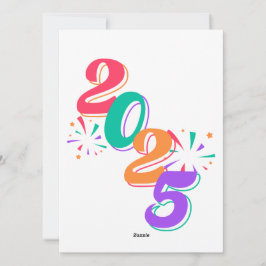 "Glückliches neues Jahr 2025 🎆 Feuerwerke Extrava Feiertagskarte