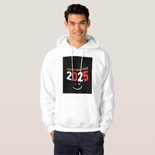 glückliches neues Jahr 2025 Hoodie (Vorne ganz)
