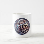 glückliches neues Jahr 2025 Kaffeetasse (Mittel)