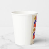 glückliches neues Jahr 2025 Pappbecher (Rechts)