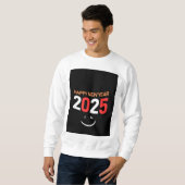 glückliches neues Jahr 2025 Sweatshirt (Vorne ganz)