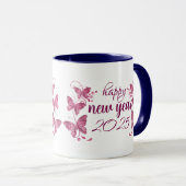 glückliches neues Jahr 2025 Tasse (VorderseiteRechts)