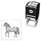 Glückliches neues Jahr 2026 - Illustration zum Rot Permastempel (Beispiel)