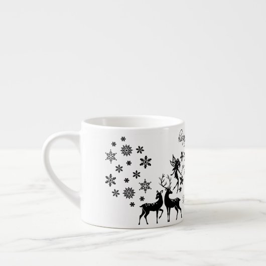 glückliches neues Jahr Espressotasse (Links)